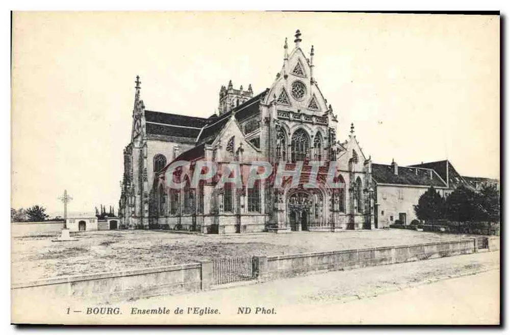 Bourg — Vista da Igreja — ND Phot. - Frente