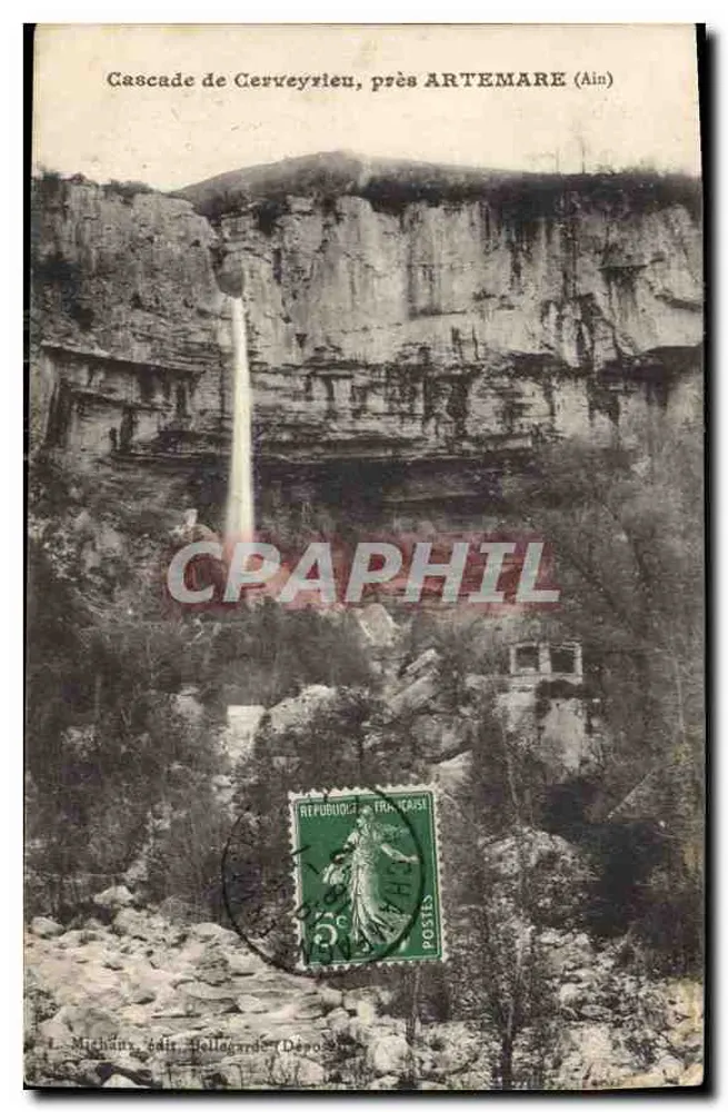 Cascada de Cerveyrieu, cerca de ARTEMARE (Ain) — Michián, edición de Bellegarde (Dép.) - Anverso