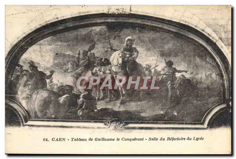 Caen - Portrait von Wilhelm dem Eroberer - Refektorium des Lycée - Vorderseite