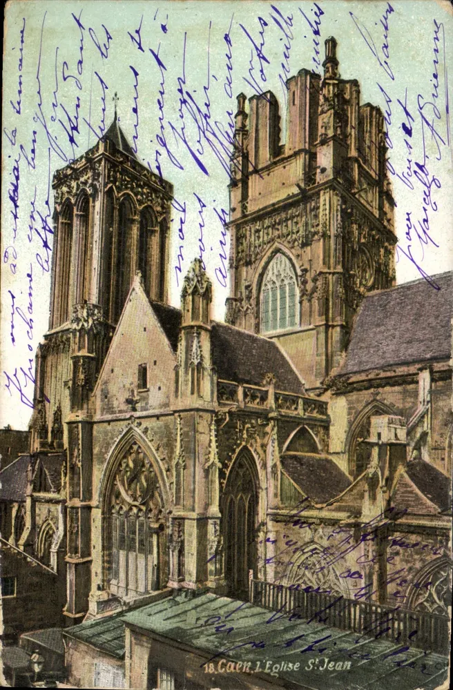 Caen. A Igreja de São João — vista do edifício gótico — editor Graphis, n°18 - Frente