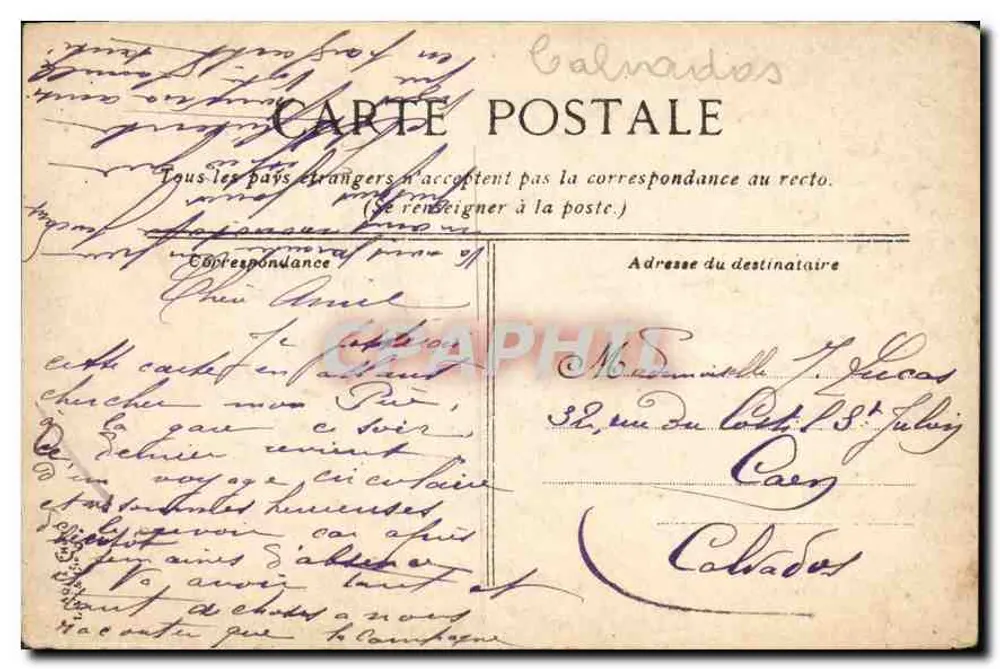 Caen. A Igreja de São João — vista do edifício gótico — editor Graphis, n°18 - Verso