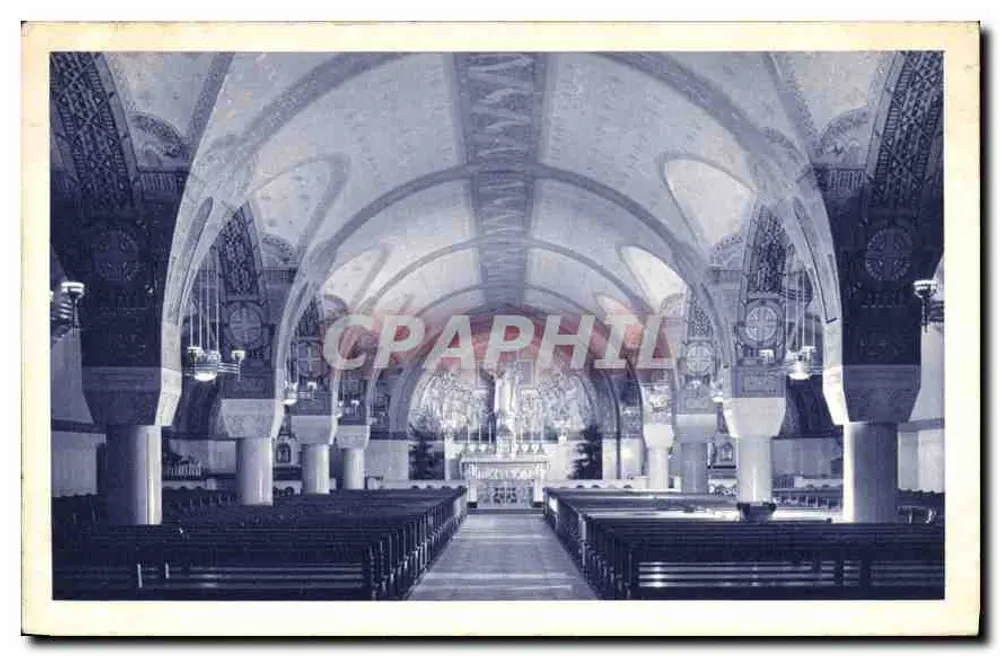 A Basílica de Lisieux — A Cripta — Vista Geral — Depositado: Reprodução Drager-Paris - Frente