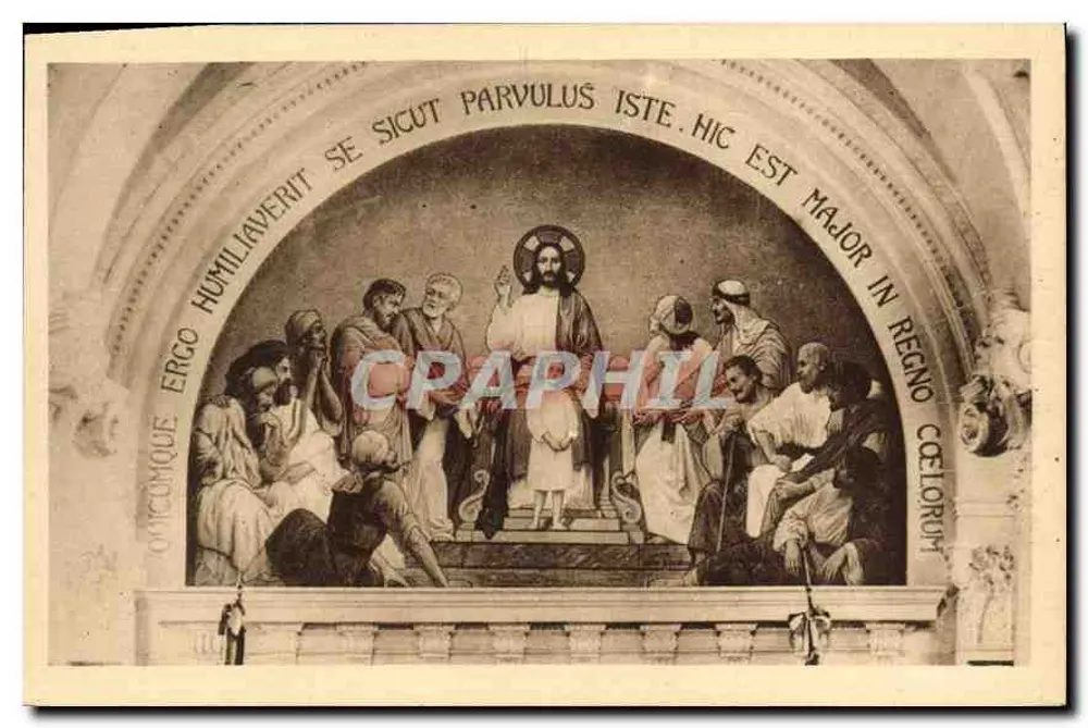 Fresko der Karmliterkapelle in Lisieux — Jesus lehrt — Verleger nicht sichtbar - Vorderseite