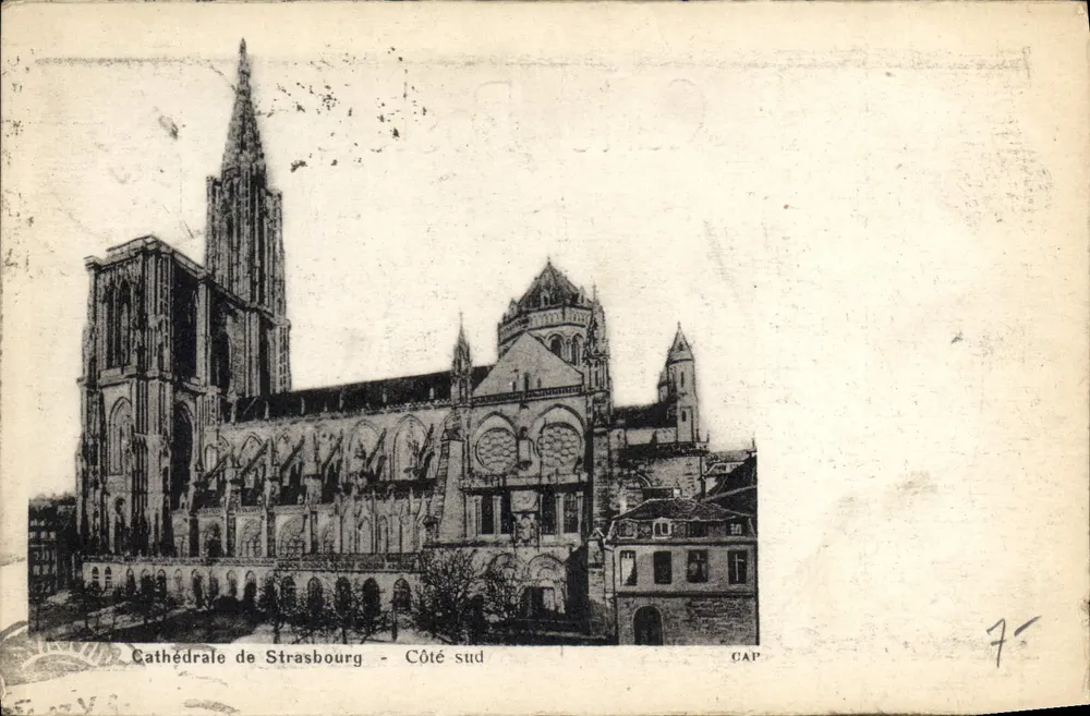 Catedral de Estrasburgo — Lado sul — CAP - Frente