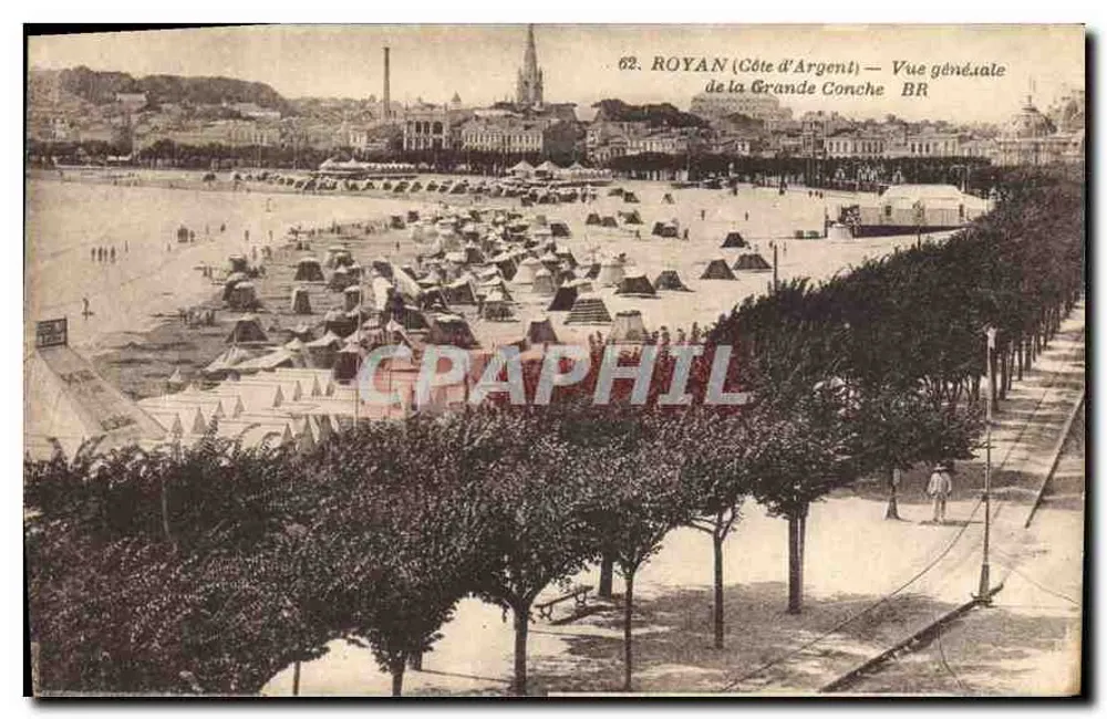 Royan (Côte d'Argent) — Gesamtaufnahme der Grande Conche BR - Vorderseite