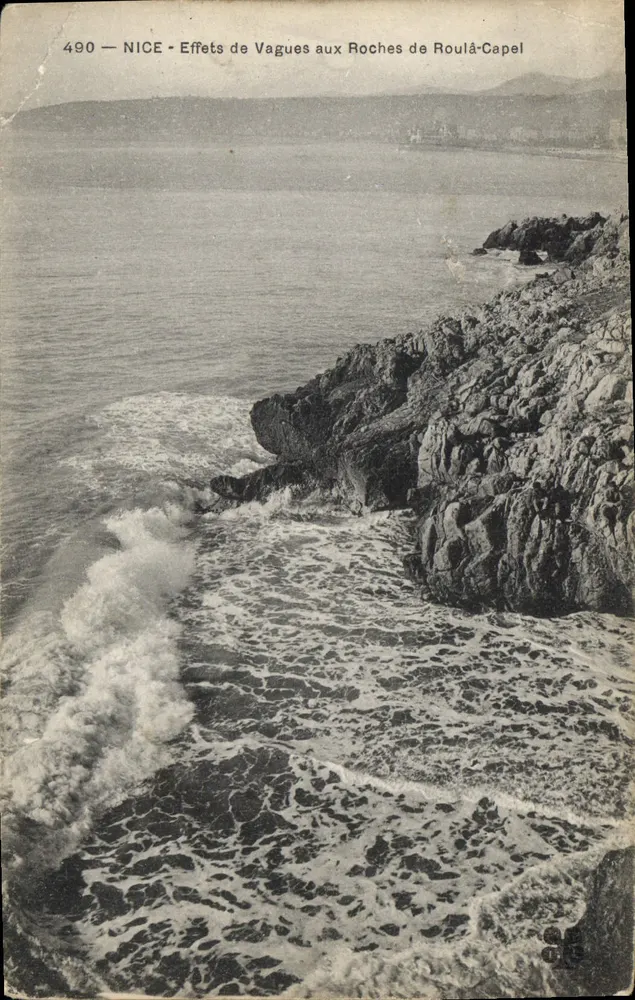 Nice — Efeitos de Ondas nas Rochas de Roulá-Capel — n°490 - Frente