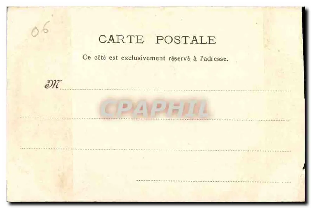 Jardim da Villa Rosalie — Cannes — P. L. Maillan, edição Cannes 451 - Verso