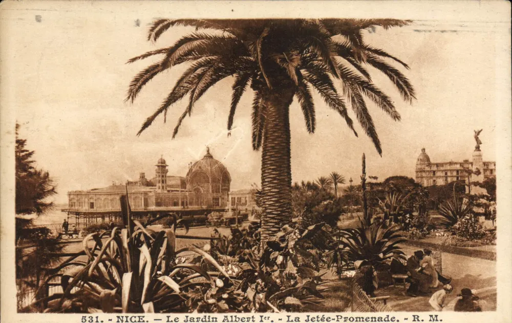 Nice - O Jardim Albert Ier - A Dique-Praia - R. M. - n°531 - Frente