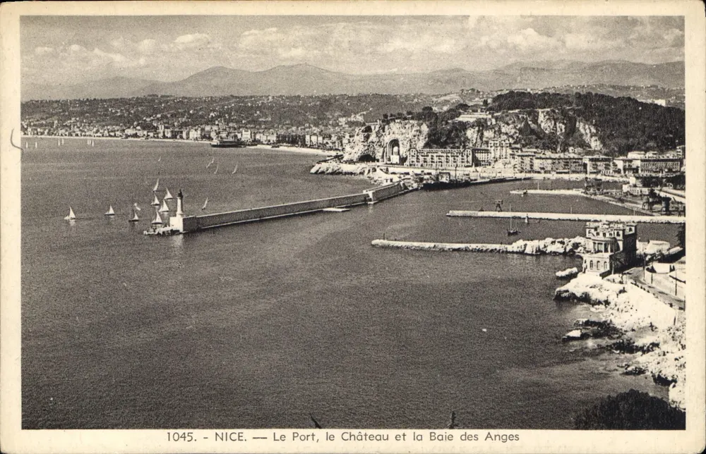 NICE — Der Hafen, das Schloss und die Bucht der Engel — Edition La Cigagno, 15, rue St-François-de-Paule - Vorderseite