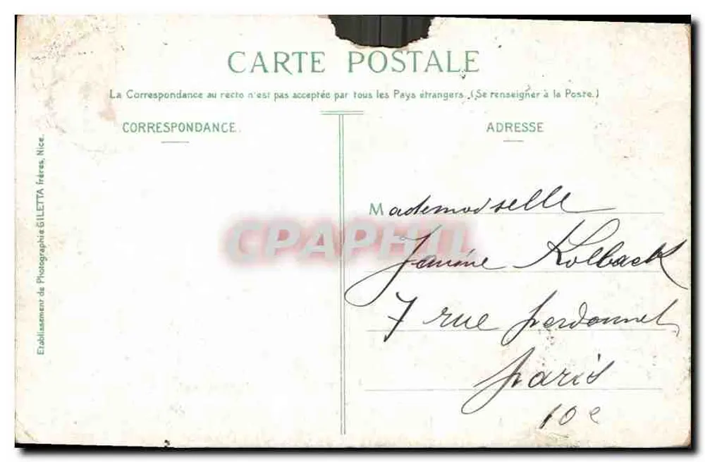MONTE-CARLO — Das Theater und die Terrassen — Edition Giletta, Foto, Nice - Rückseite