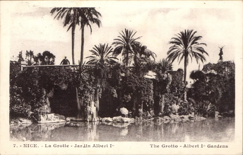Nice - A Gruta - Jardim Albert Ier — Editor não identificado, número de série 7 - Frente