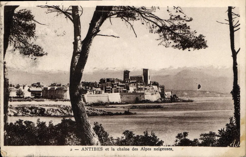 Antibes und die schneebedeckten Alpen — Adia Imp. — Nice, n°2 - Vorderseite