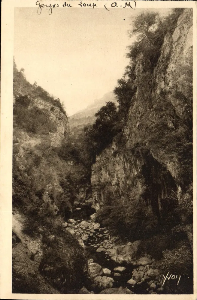 Gorges du Loup (A.M.) — Ansicht des Canyons — Yvon, n° 1017 - Vorderseite