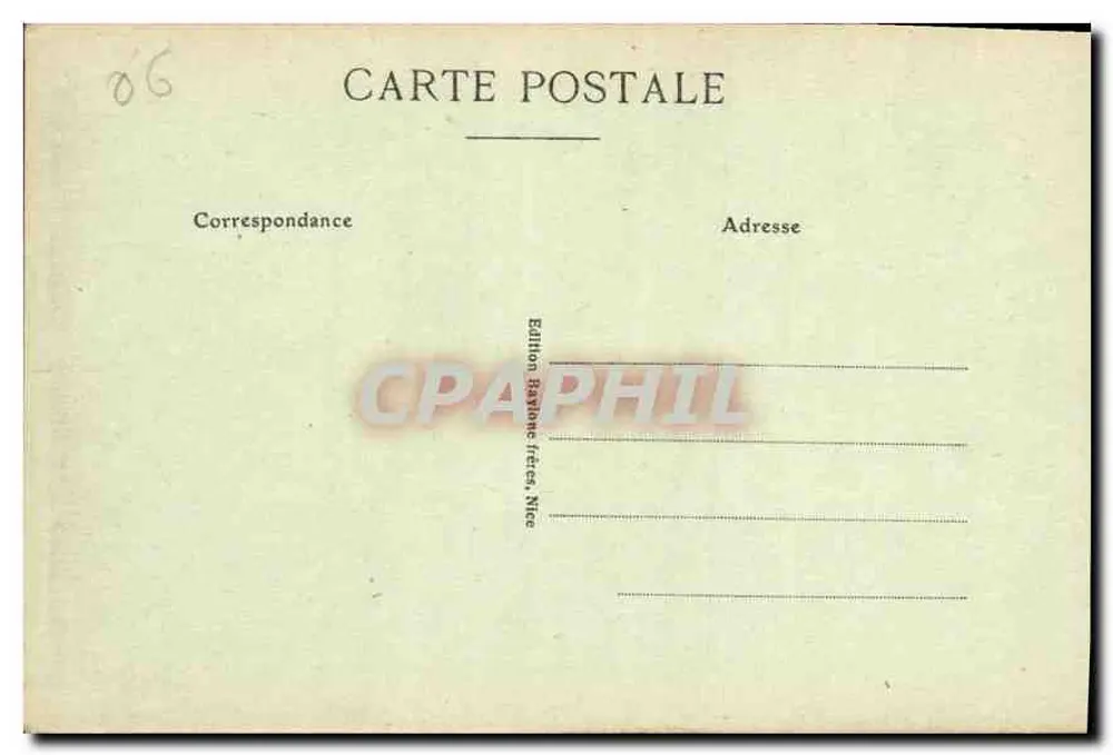 Nice — Ansicht vom Rochers de Roba-Capeu — Edition Rayonne Frères, Nice, n°10 - Rückseite