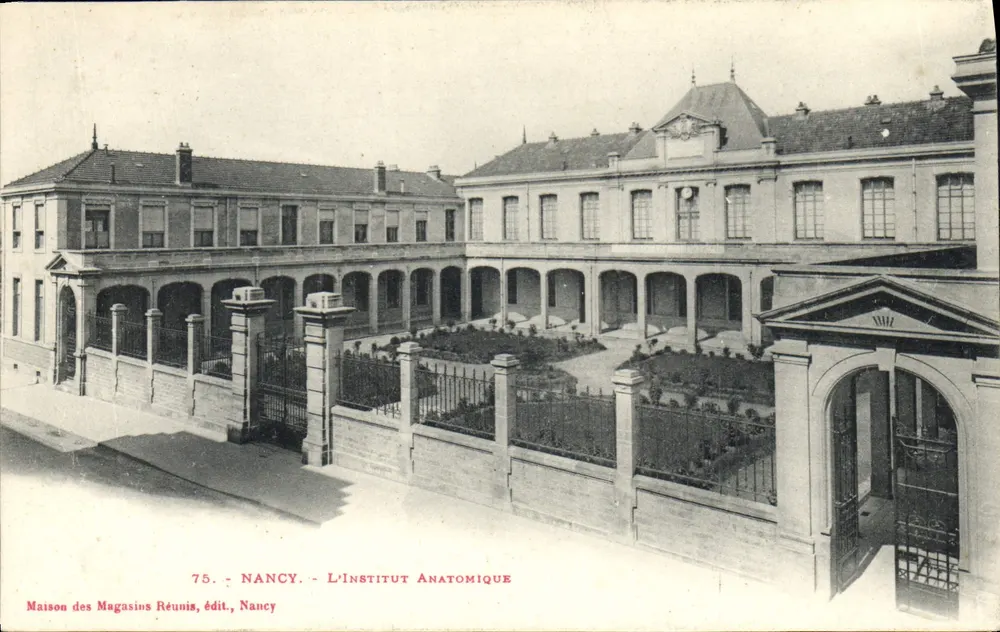 Nancy — O Instituto Anatomique — Maison des Magasins Réunis, editor Nancy - Frente