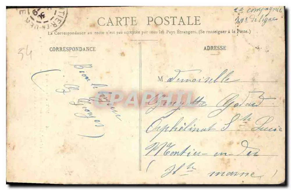 NANCY — Estátua de Thiers — editor Magasius Réunis, n°46 - Verso