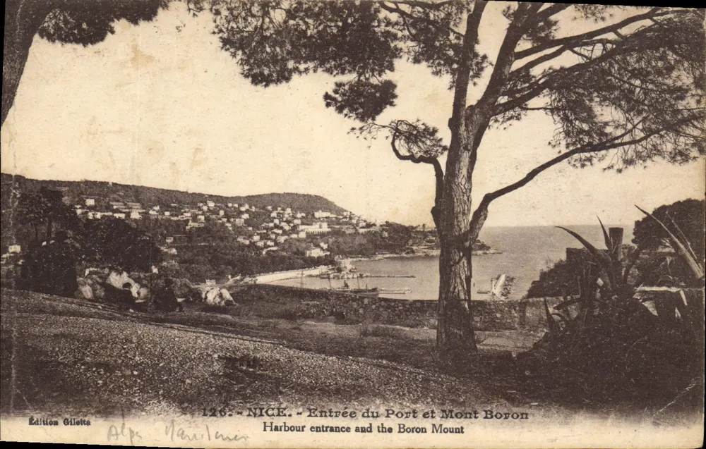 NICE — Entrada do Porto e Mont Boron — Edição Gillette, n°126 - Frente
