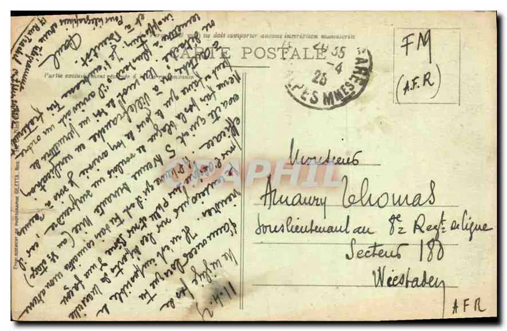 NICE — Entrada do Porto e Mont Boron — Edição Gillette, n°126 - Verso