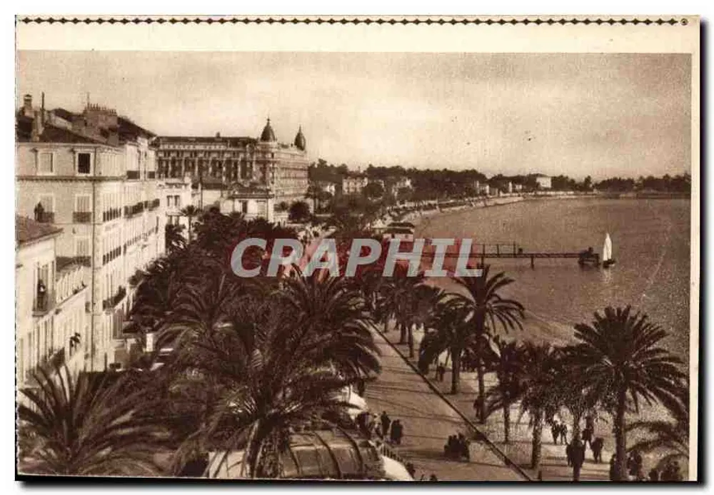 Cannes - Promenade de la Croisette — Edizione 'Livret de la Côte Internationale des Wagons-Lits', n° A 51 - Recto