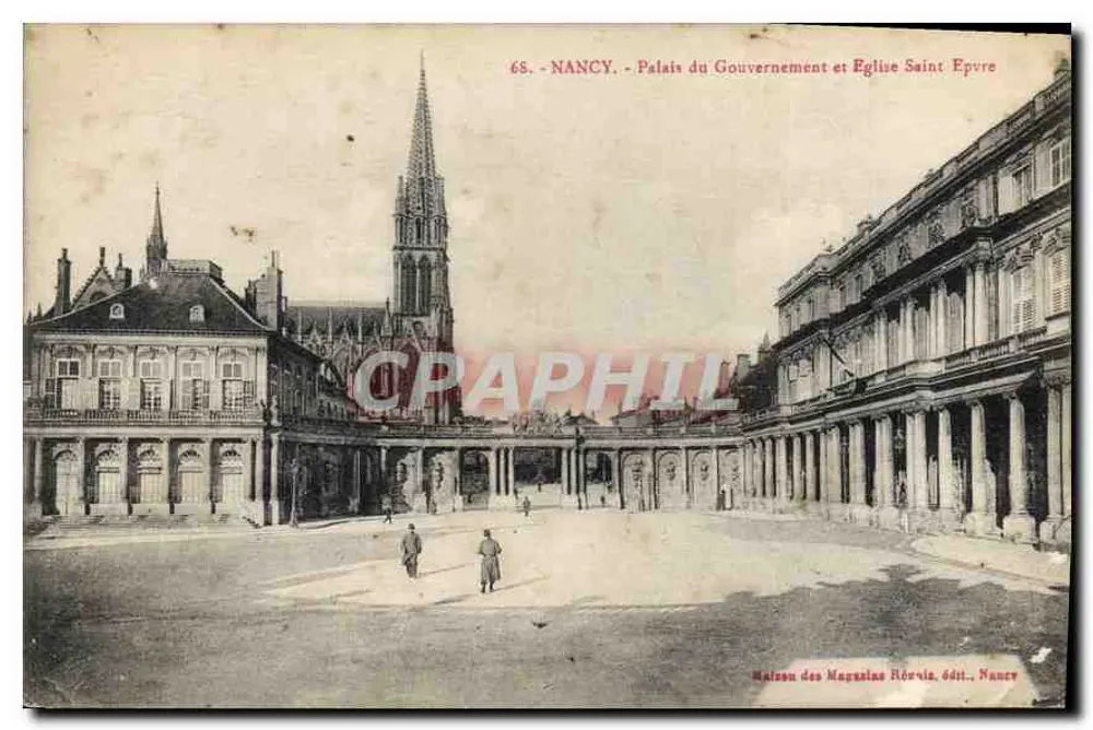 NANCY - Palast des Regierungs und Kirche Saint-Epvre — Maison des Magasins Révivia, Verlag, Nancy - Vorderseite