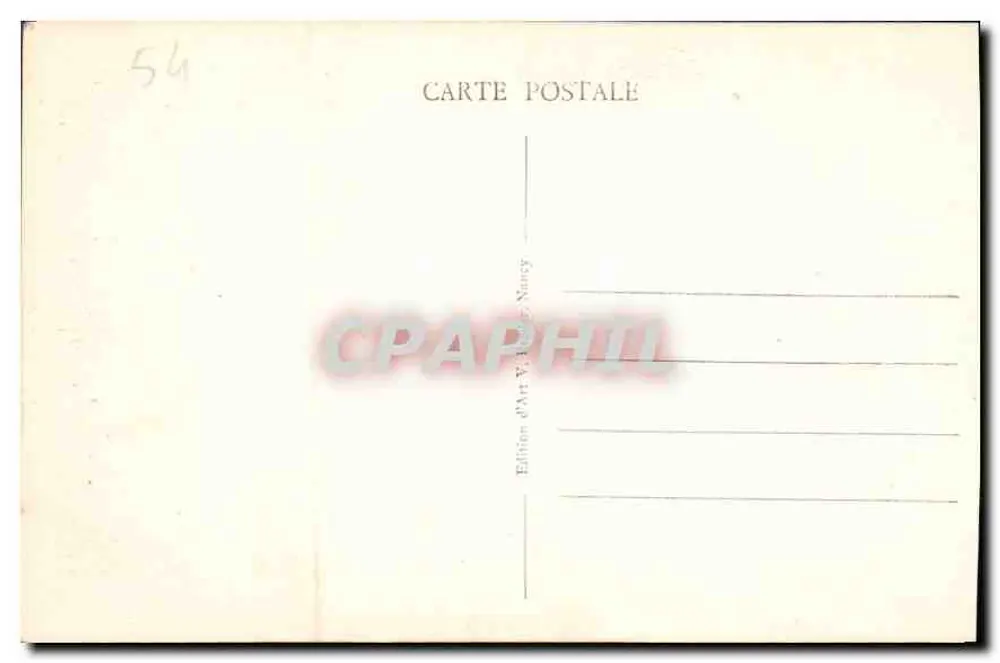 NANCY - Palast des Regierung und Carrière-Platz — Kunstausgabe V. V. - Nancy, n° 444 - Rückseite