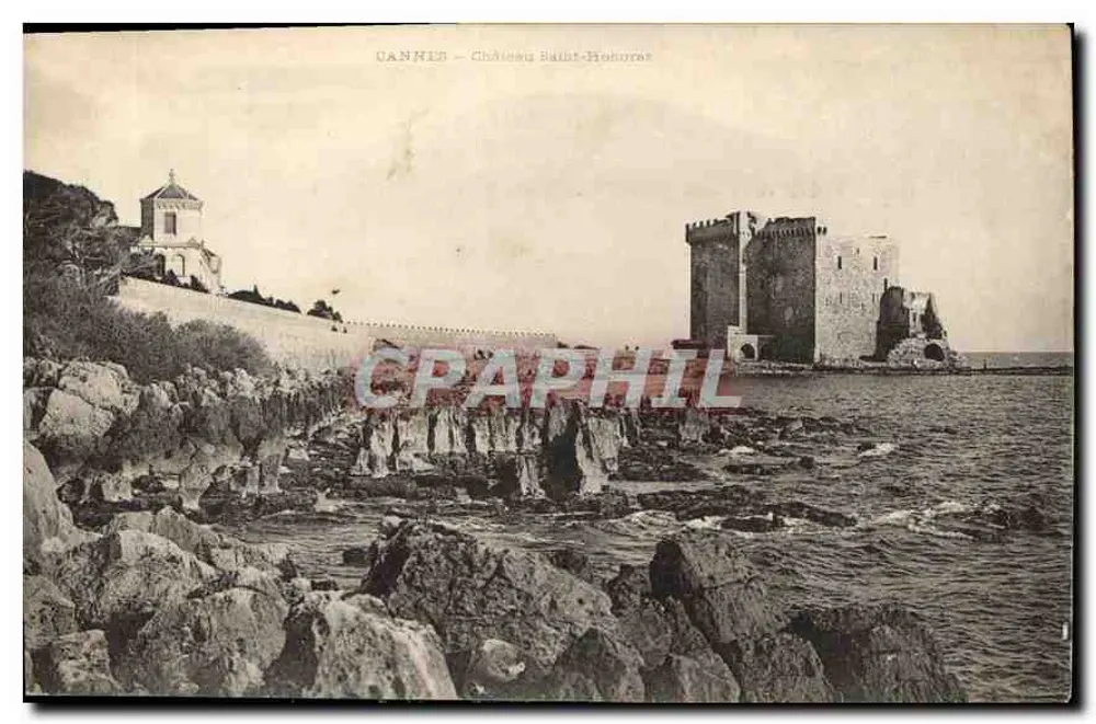 CANNES — Castelo de Saint-Honorat — Editor: C. P. A. (número de série não visível) - Frente