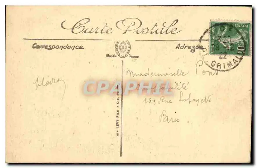 Nice — Os Jardins — LL. — n°43 - Verso