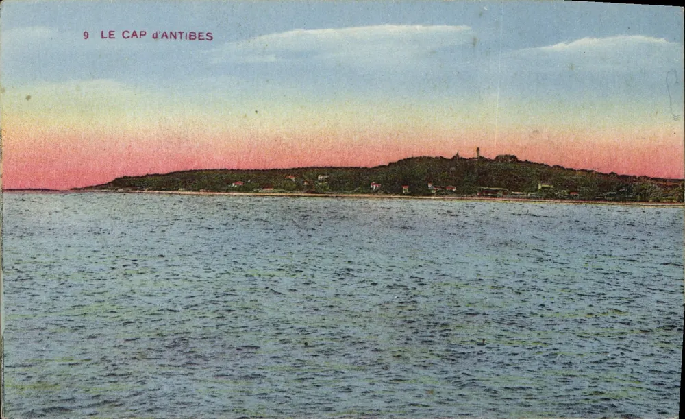 Kapitol Antibes – widok zachodzącego słońca – wydawca Belvédère d'Eze - Awers