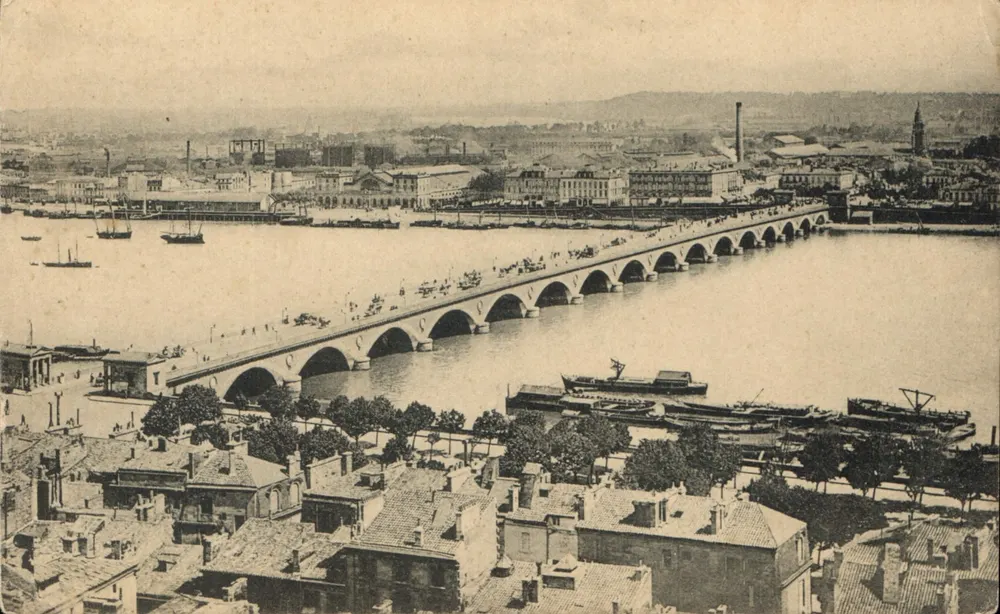 Vista de Toulouse — Ponte Novo sobre a Garonne — número de série não visível - Frente