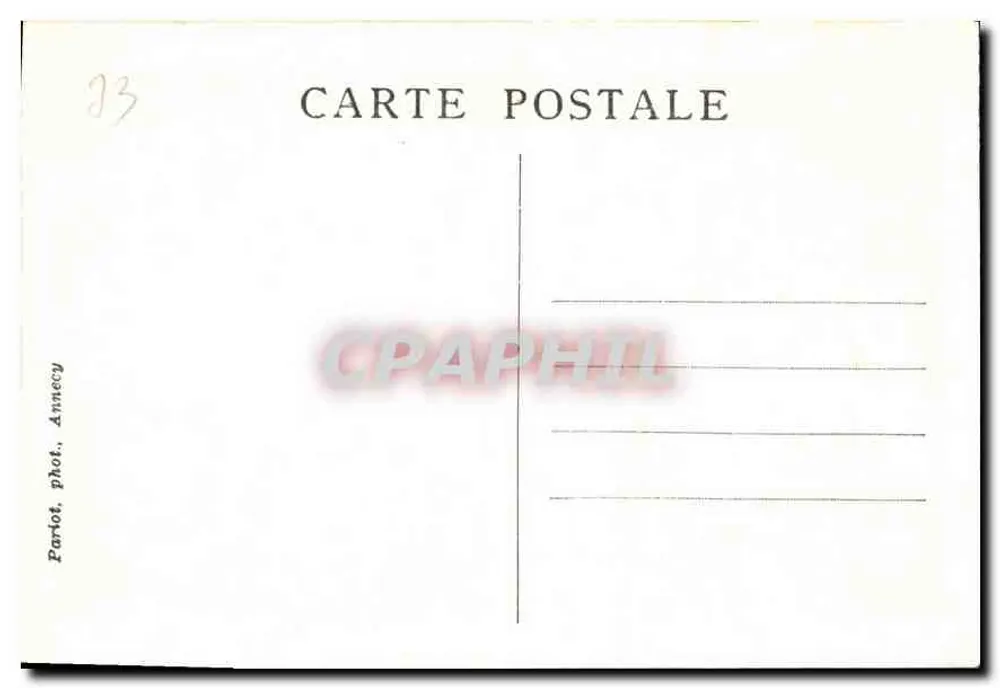 Annecy und sein See — pittoreske Orte der Savoie, Serie 5 — Parlot, Annecy - Rückseite