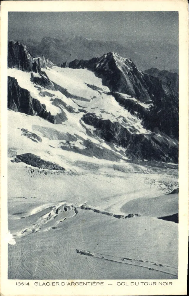 Glaciar de Argentière — Col do Tour Noir — série 13614 - Frente
