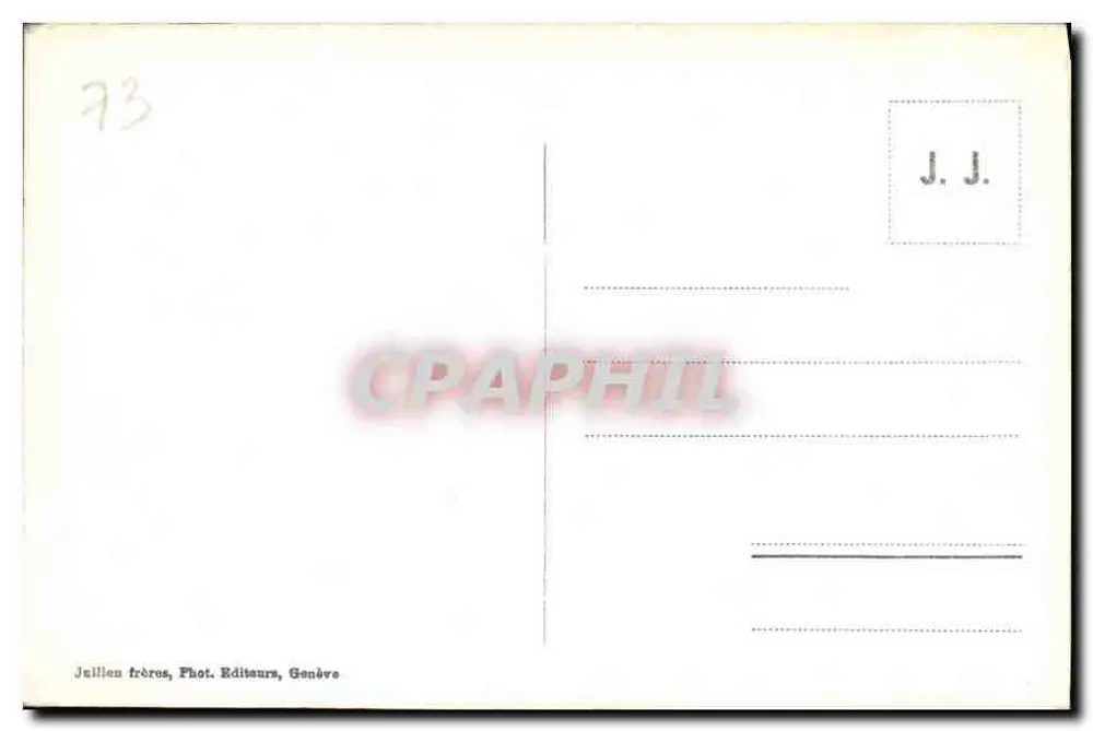 Chamonix — Village des Praz und der Mont-Blanc — J.J. 5991 - Rückseite