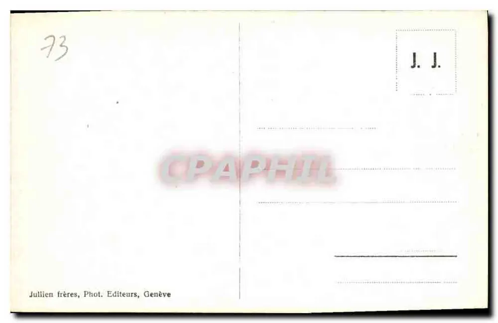 Chamonix - Vila e Glaciar dos Bossons — J. J. 6658 - Verso
