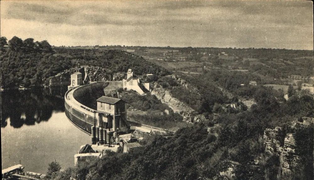 Staudamm Eguzon und Brücke der Piles — Übersicht — Les Éditions Modernes, Limoges - Vorderseite