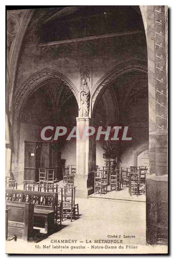 Chambéry — Die Metropole — Linke Seitennave - Notre-Dame du Piliier - Vorderseite