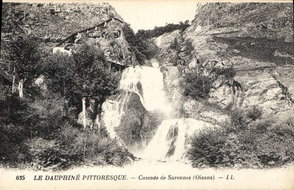 Cascade de Sarennes (Oisans) — Das pittoreske Dauphiné — n° 635 - Vorderseite
