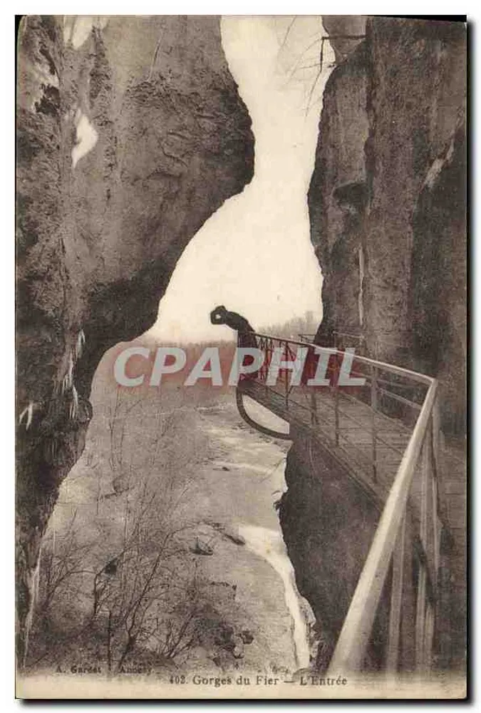 Gorges do Fier — A Entrada — A. Gardes, Annecy, n°402 - Frente