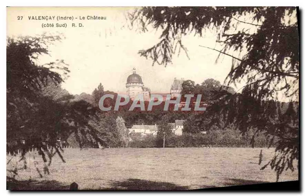 Valençay (Indre) — O Castelo (lado Sul) — R.D. - Frente