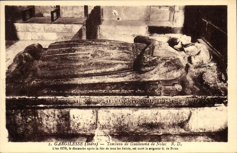 Gargilesse (Indre) — Grabmal von Guillaume de Nolac — R.D. - Vorderseite