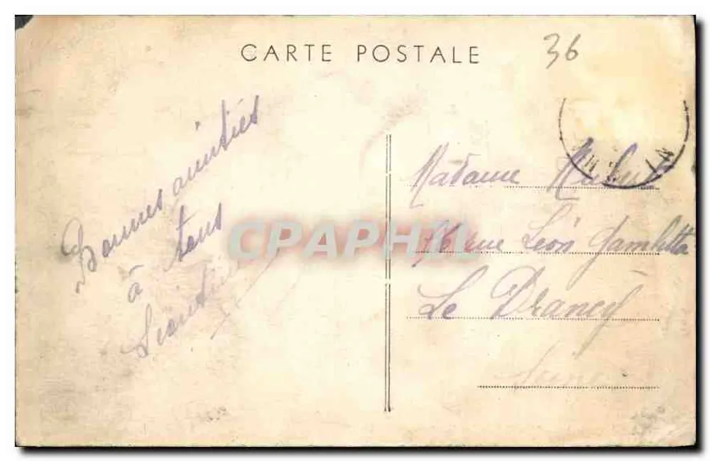 Chailllac (Indre) — Vue Générale des Ruines — Combier Imp. Macin N°36 - Verso