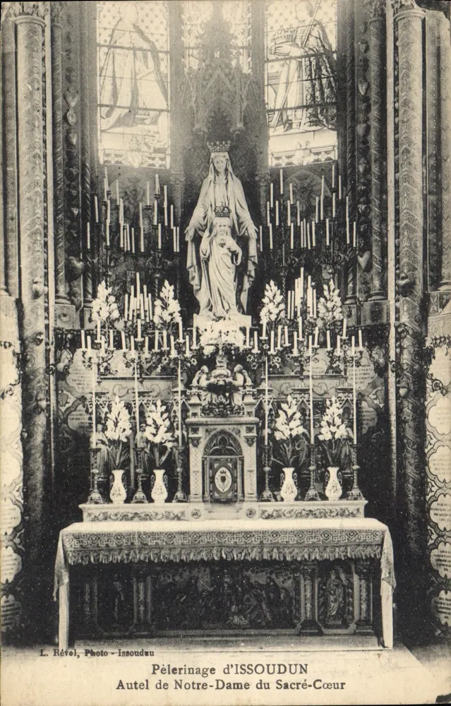 Pilgerreise von ISSOUDUN — Altar der Notre-Dame du Sacré-Cœur — L. Rétoï, Photo-issoudun - Vorderseite