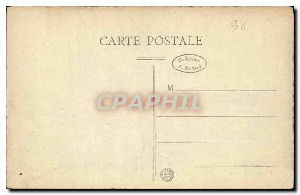 Arganton — Innenansicht der Kirche von Gargilesse (12. Jahrhundert) — Edit. L'Anglois, Arganton, n° 208 - Rückseite