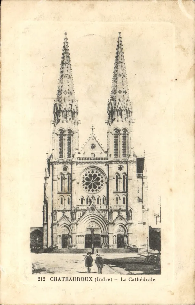 Châteauroux (Indre) — A Catedral — Editor V. G. n° 212 - Frente