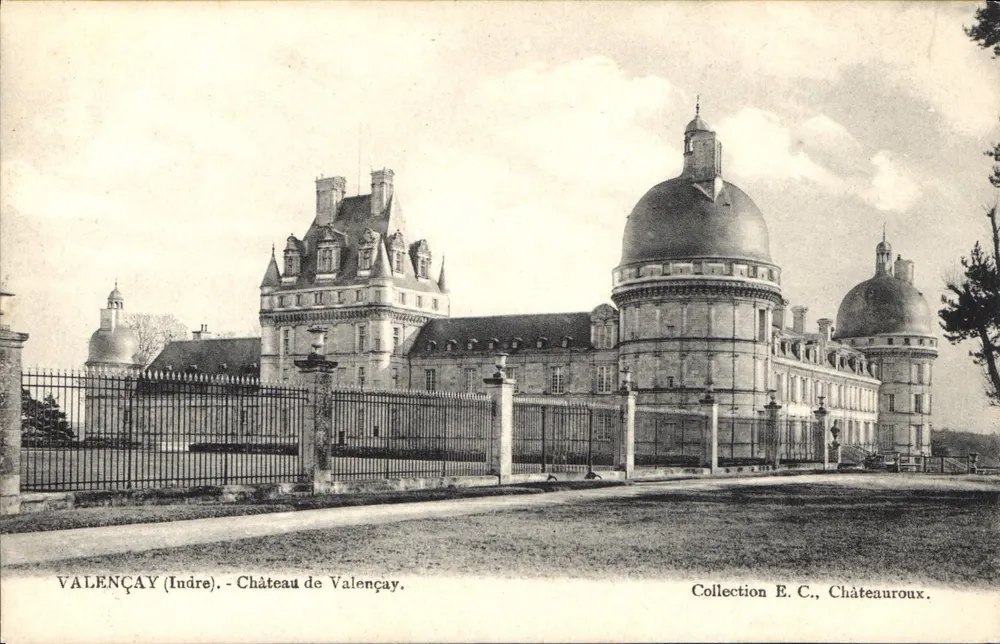 Valençay (Indre) — Castelo de Valençay — Coleção E.C., Châteauroux - Frente
