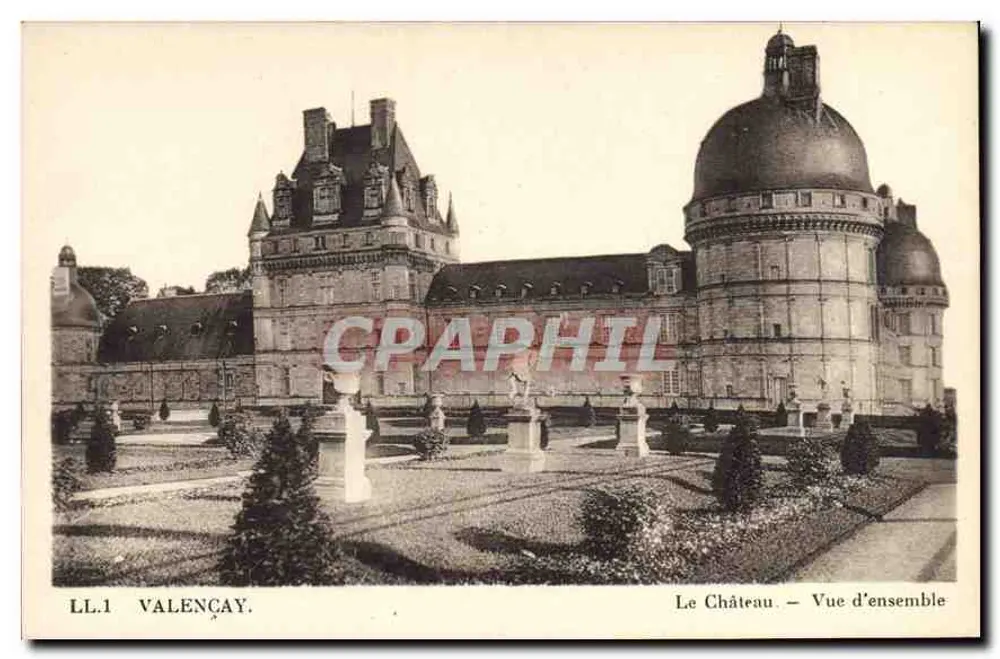 Valençay — O Castelo — Visão geral — LL.1 - Frente