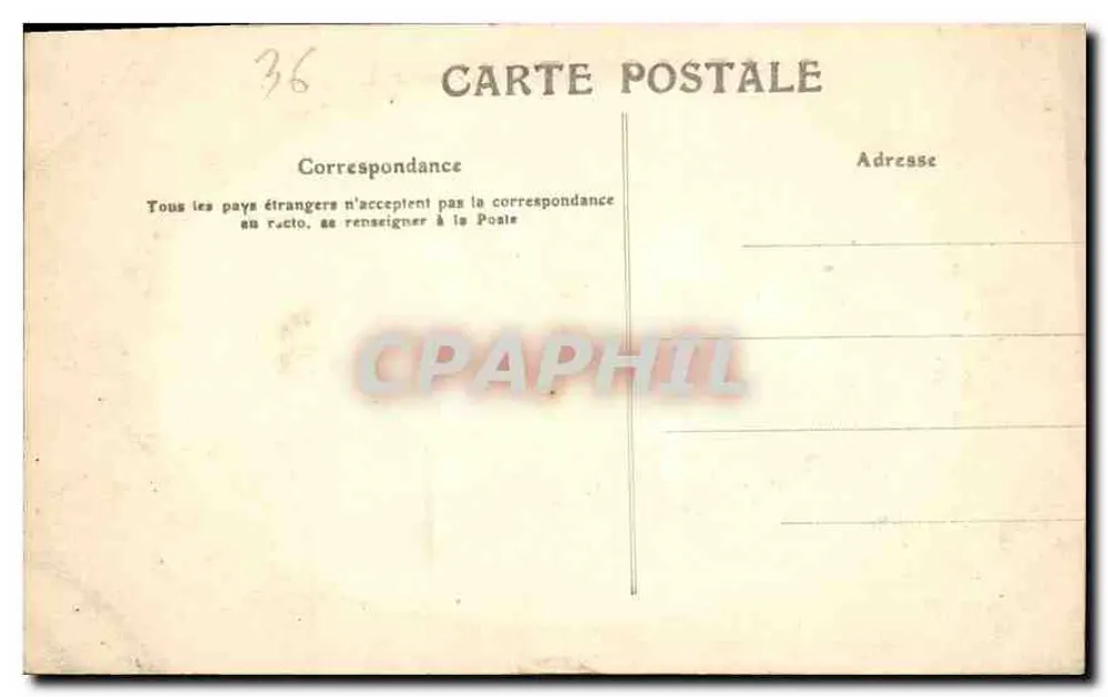 Castelo de l'Île Savary perto de Chatillon — Indre — 105 - Verso