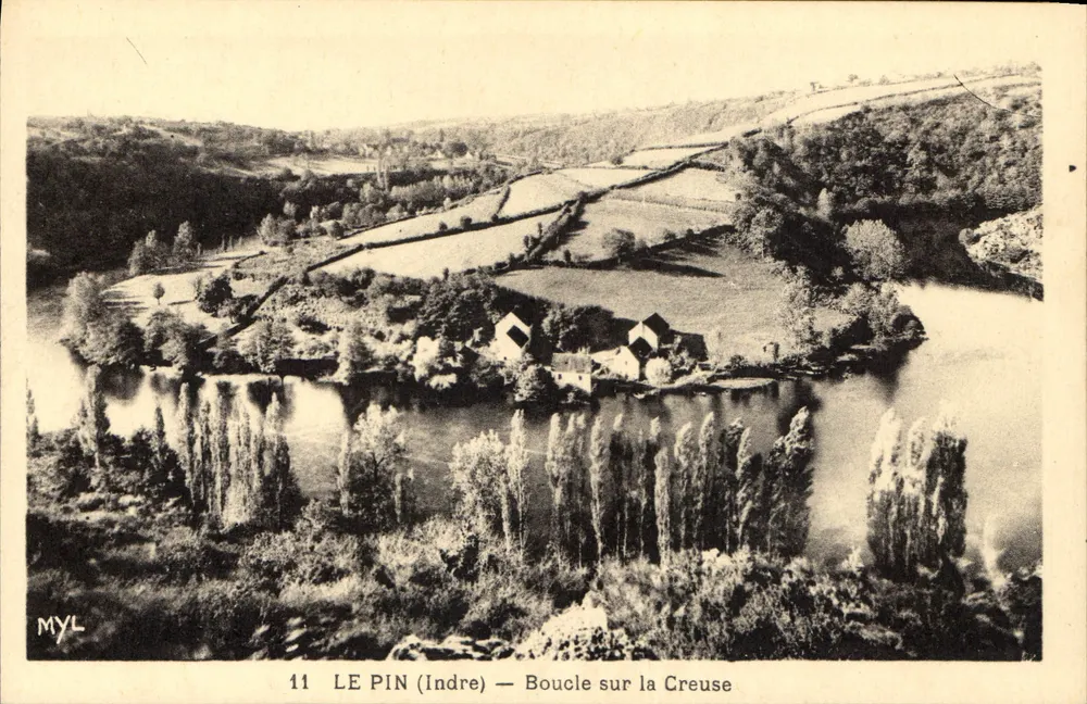 Le Pin (Indre) — Curva na Creuse — MYL - Frente