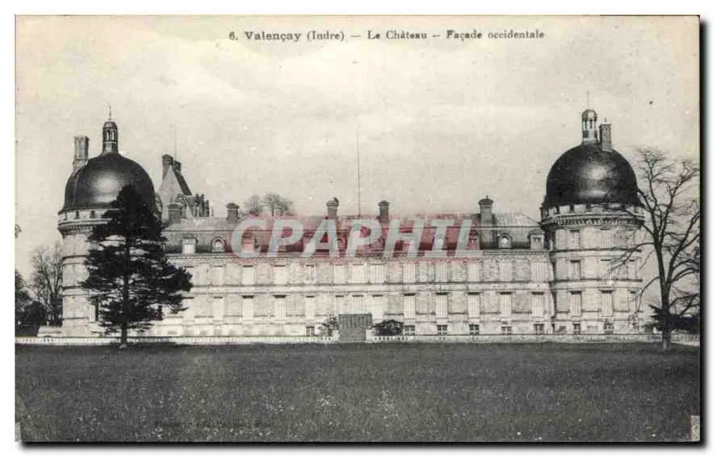 Valençay (Indre) — O Castelo — Fachada ocidental - Frente