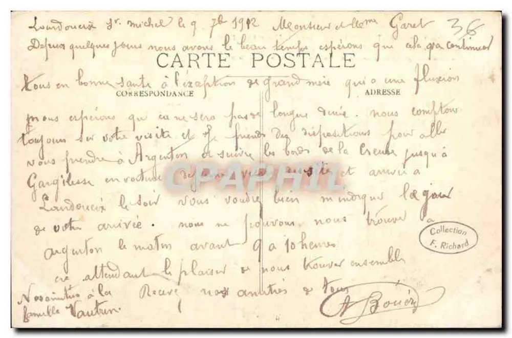 GARGILESSÉ (Indre) — O Negro Abismo — Editor desconhecido, n° 30 - Verso