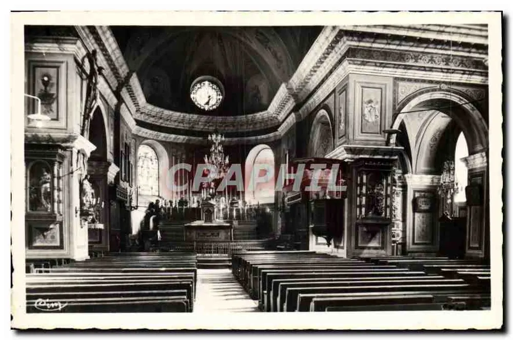 Lanslebourg (Savoie) — Innere Ansicht der Kirche — Alt. 1400 m. - Vorderseite